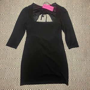 NWT! - Betsey Johnson Women's Black Fitted Mini Work Bodycon Dress XXLARGE $99